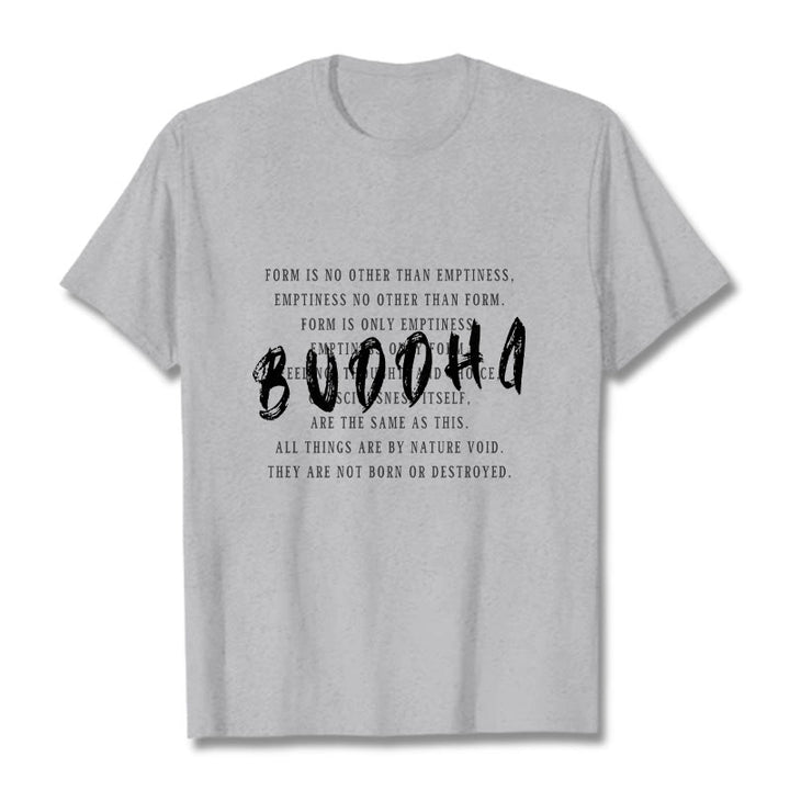 Buddha Stones Form Is No Other Than Emptiness Tee T-shirt - LightGrey - 2XL - image 19