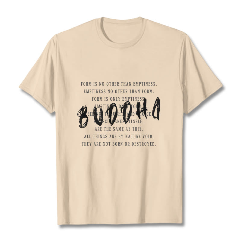 Buddha Stones Form Is No Other Than Emptiness Tee T-shirt - Bisque - 2XL - image 8