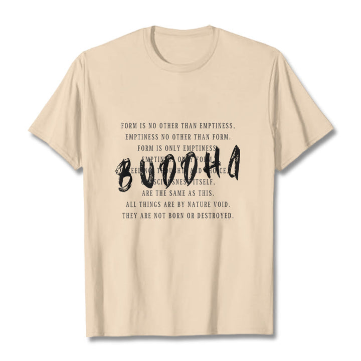 Buddha Stones Form Is No Other Than Emptiness Tee T-shirt - Bisque - 2XL - image 8