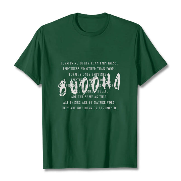 Buddha Stones Form Is No Other Than Emptiness Tee T-shirt - ForestGreen - 2XL - image 10