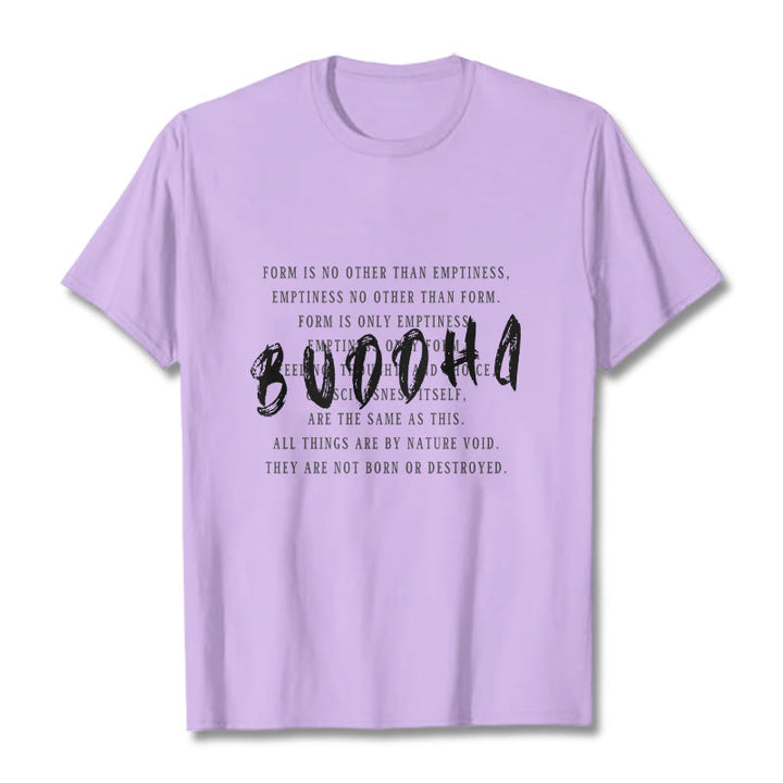 Buddha Stones Form Is No Other Than Emptiness Tee T-shirt - Plum - 2XL - image 15