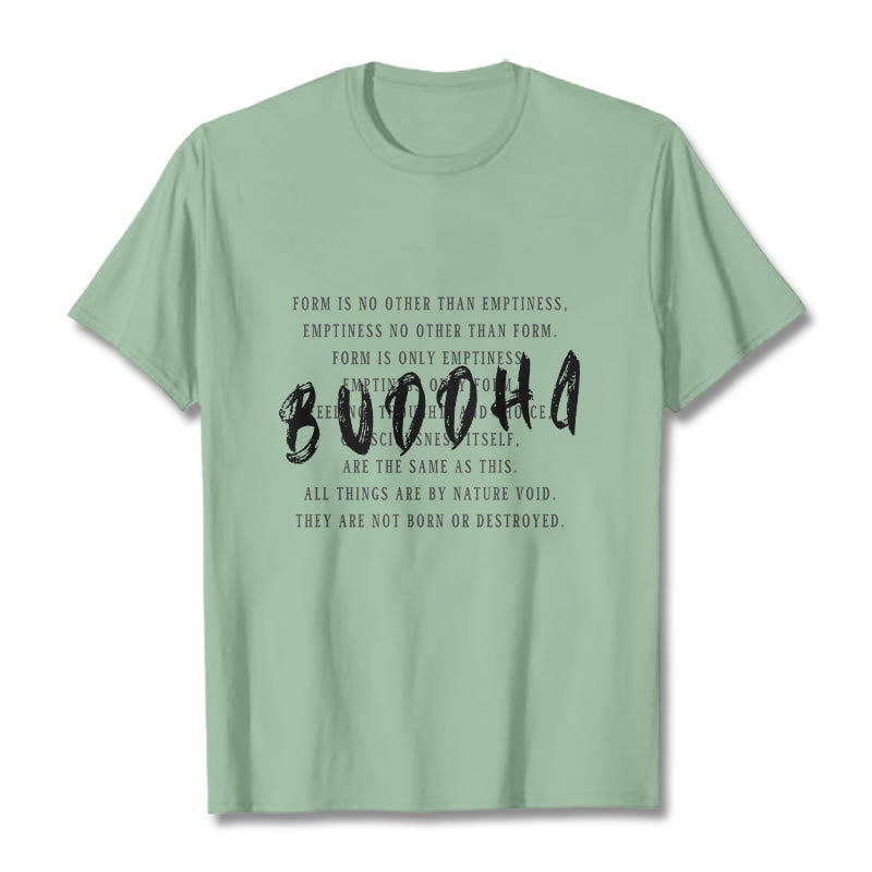 Buddha Stones Form Is No Other Than Emptiness Tee T-shirt - PaleGreen - 2XL - image 14