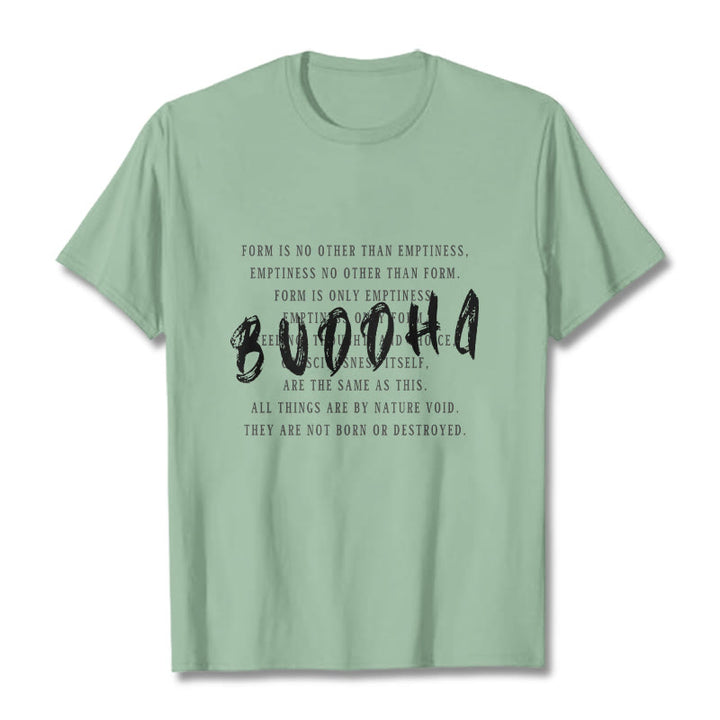 Buddha Stones Form Is No Other Than Emptiness Tee T-shirt - PaleGreen - 2XL - image 14
