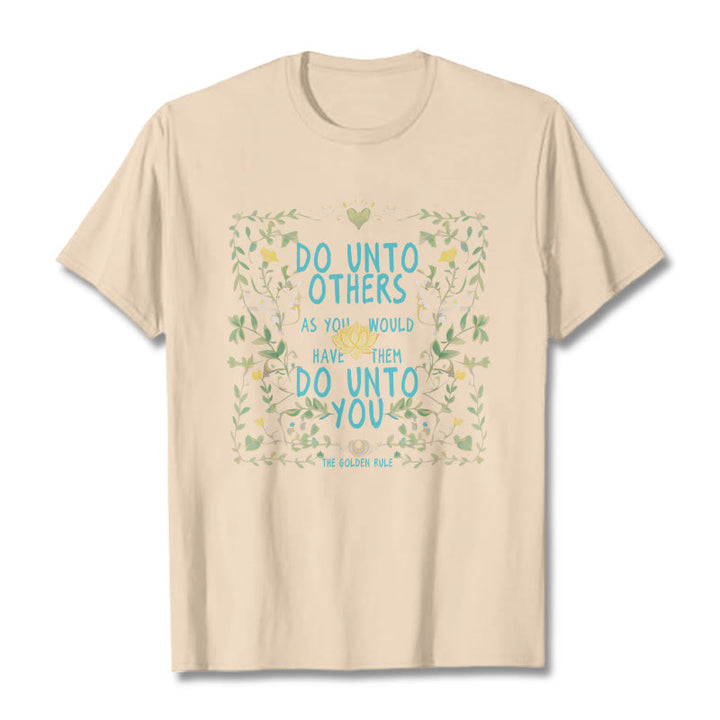 Buddha Stones The Golden Rule Lotus Tee T-shirt - Bisque - 2XL - image 10