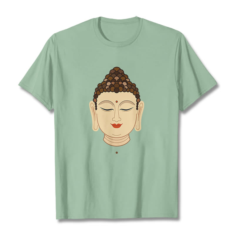 Buddha Stones Meditation Buddha Tee T-shirt - PaleGreen - 2XL - image 14