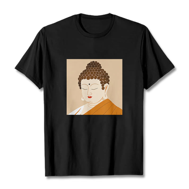 Buddha Stones Close Eyes And Relax Buddha Tee T-shirt