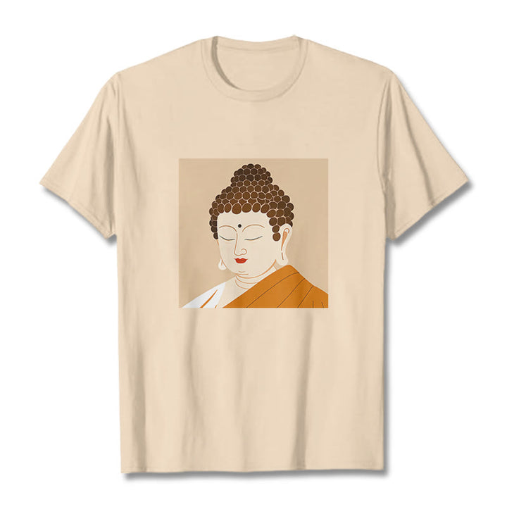 Buddha Stones Close Eyes And Relax Buddha Tee T-shirt - Bisque - 2XL - image 8