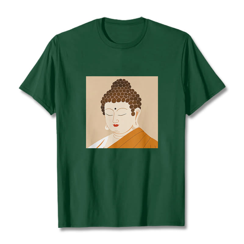 Buddha Stones Close Eyes And Relax Buddha Tee T-shirt - ForestGreen - 2XL - image 10