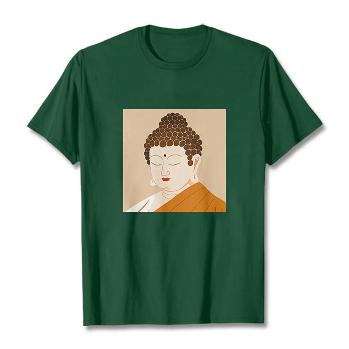 Buddha Stones Close Eyes And Relax Buddha Tee T-shirt - ForestGreen - 2XL - image 10