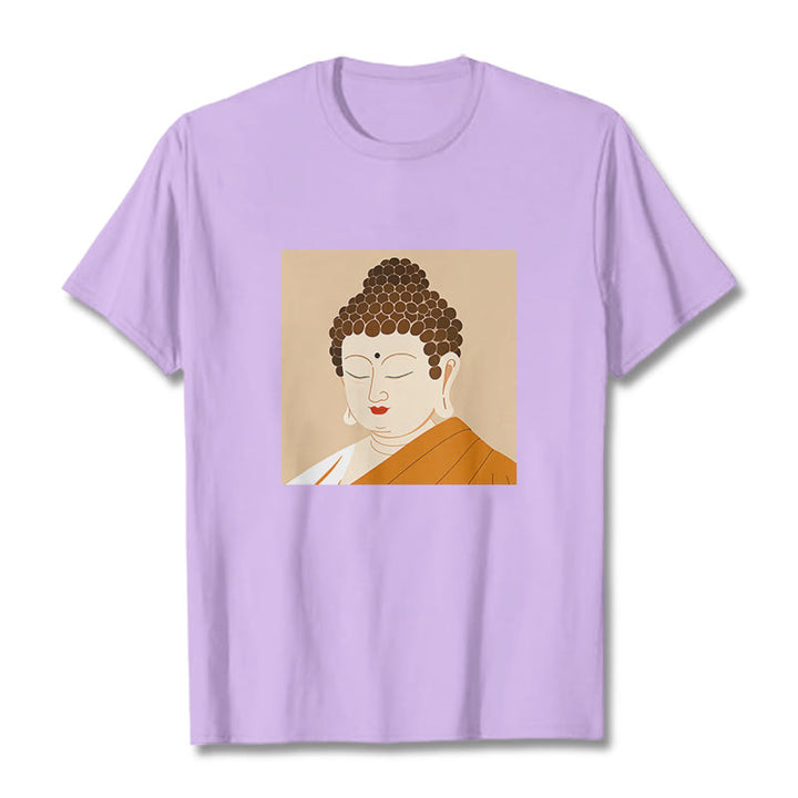 Buddha Stones Close Eyes And Relax Buddha Tee T-shirt - Plum - 2XL - image 16