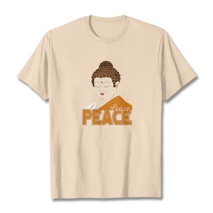 Buddha Stones Close Eyes Peace Buddha Tee T-shirt