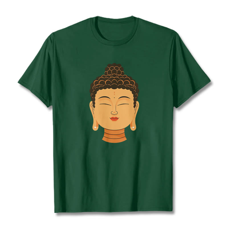 Buddha Stones Blessed Meditation Buddha Tee T-shirt - ForestGreen - 2XL - image 4