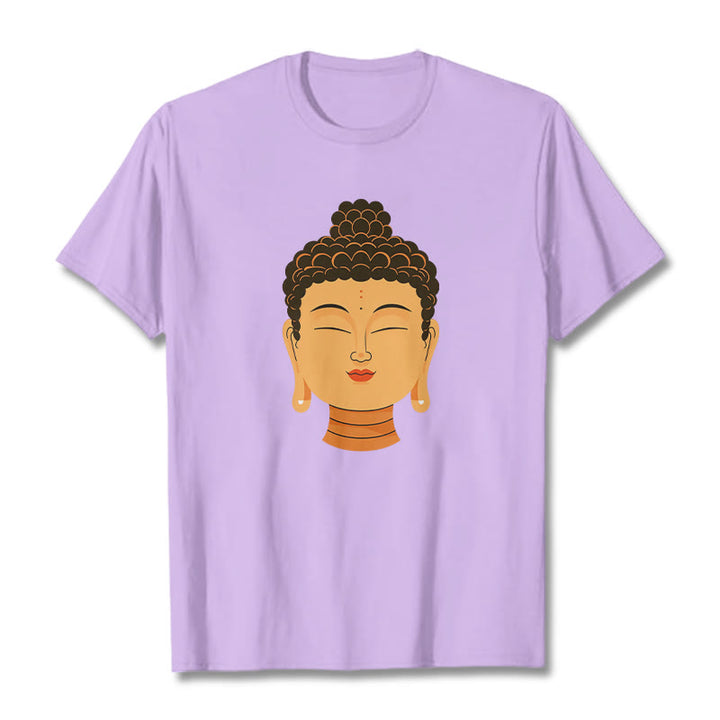Buddha Stones Blessed Meditation Buddha Tee T-shirt - Plum - 2XL - image 13