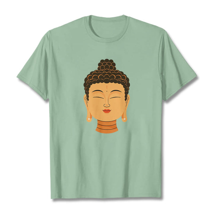 Buddha Stones Blessed Meditation Buddha Tee T-shirt - PaleGreen - 2XL - image 15