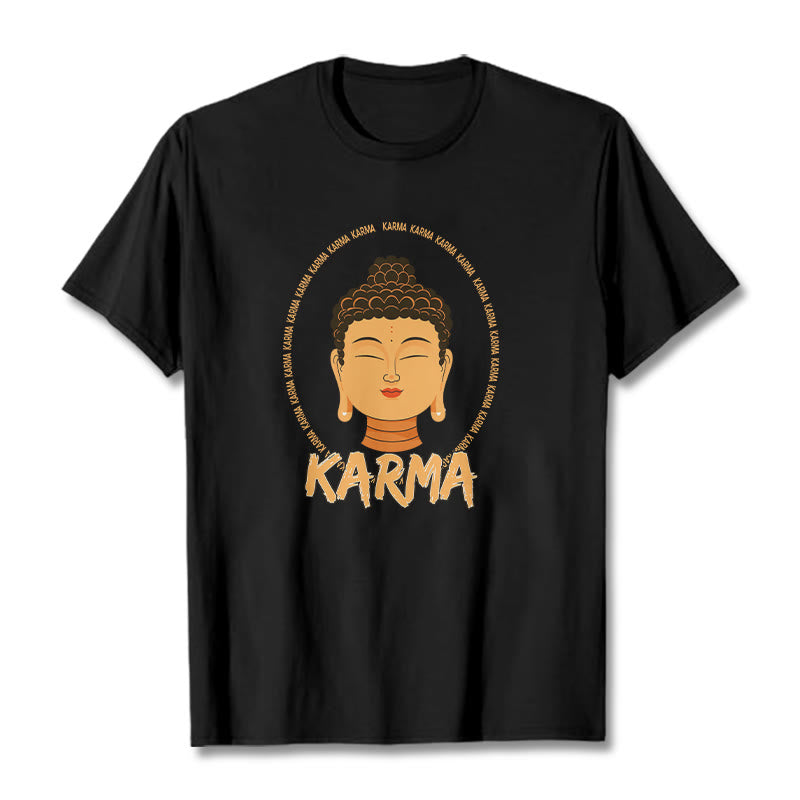 Buddha Stones Karma Buddha Tee T-shirt - Black - 2XL - image 1