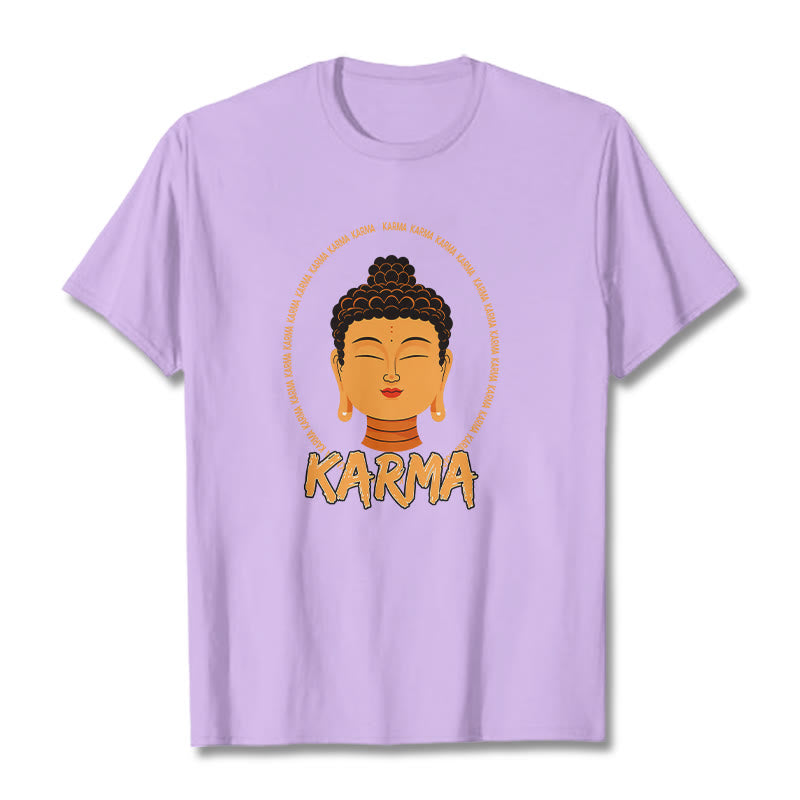 Buddha Stones Karma Buddha Tee T-shirt - Plum - 2XL - image 13