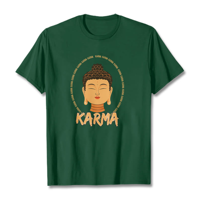 Buddha Stones Karma Buddha Tee T-shirt - ForestGreen - 2XL - image 5