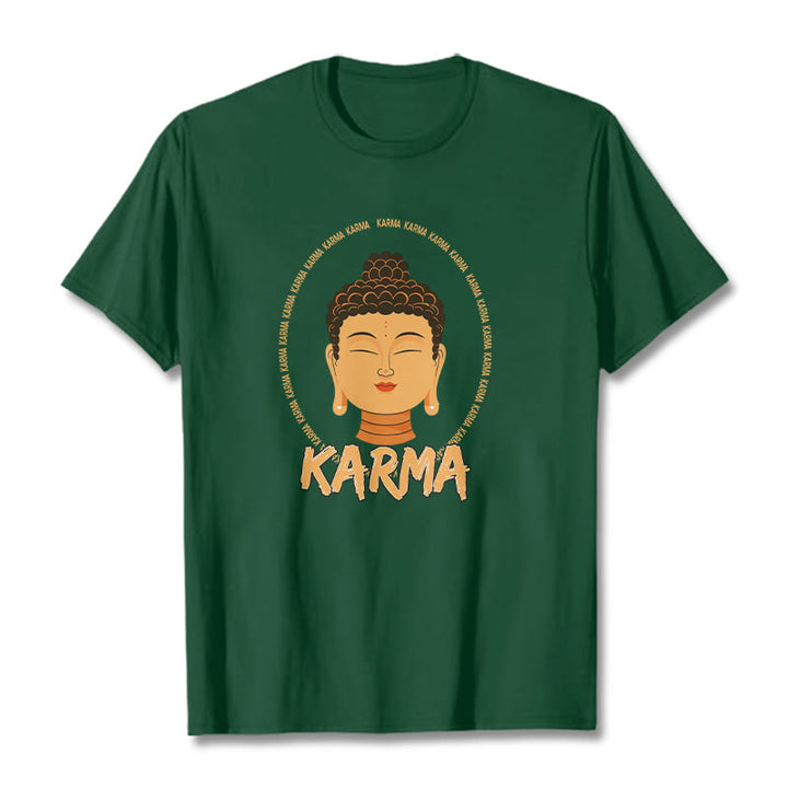 Buddha Stones Karma Buddha Tee T-shirt - ForestGreen - 2XL - image 5