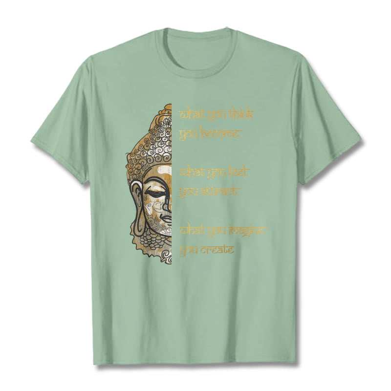 Buddha Stones What You Think Tee T-shirt - PaleGreen - 2XL - image 15