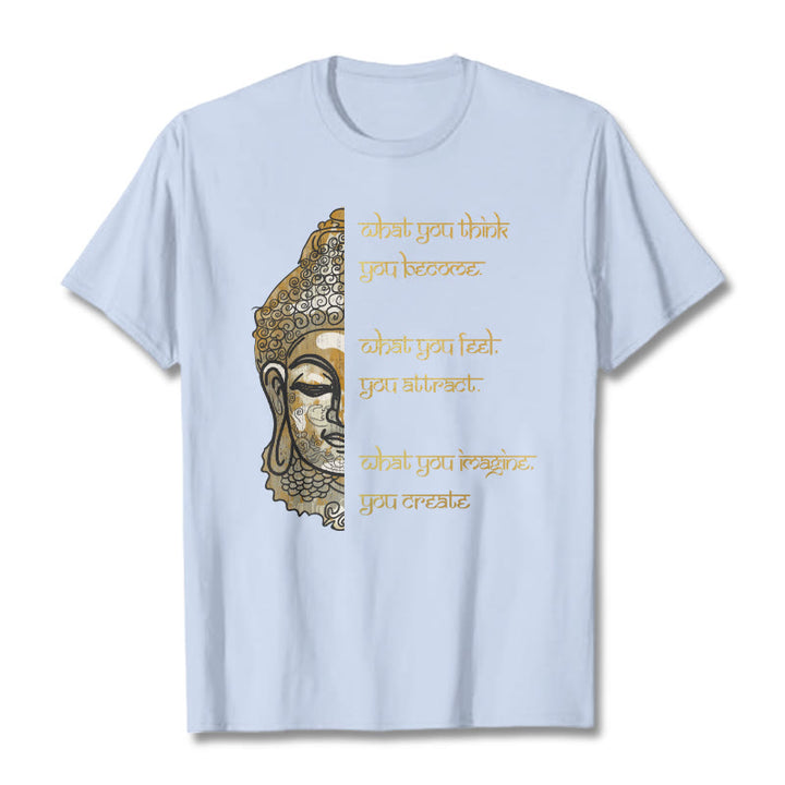 Buddha Stones What You Think Tee T-shirt - LightCyan - 2XL - image 19