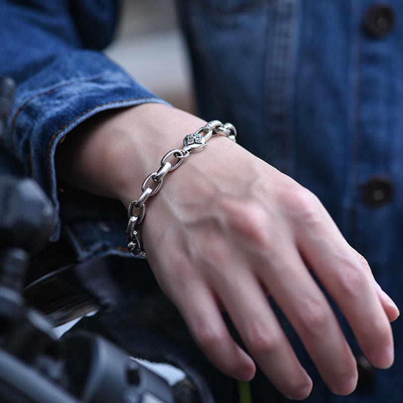 Buddha Stones 925 Sterling Silver Six True Words Wisdom Calm Bracelet - image 8