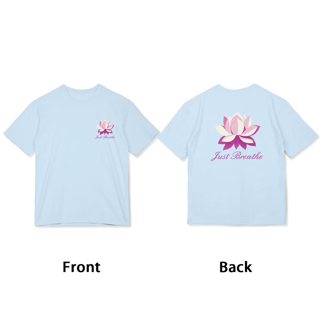Buddha Stones Lotus Just Breathe Tee T-shirt - image 10