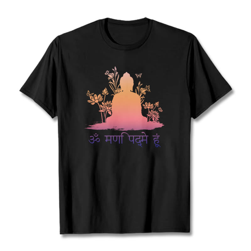 Buddha Stones Sanskrit OM NAMAH SHIVAYA Tee T-shirt - Black - 2XL - image 5