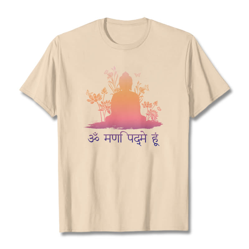 Buddha Stones Sanskrit OM NAMAH SHIVAYA Tee T-shirt - Bisque - 2XL - image 9