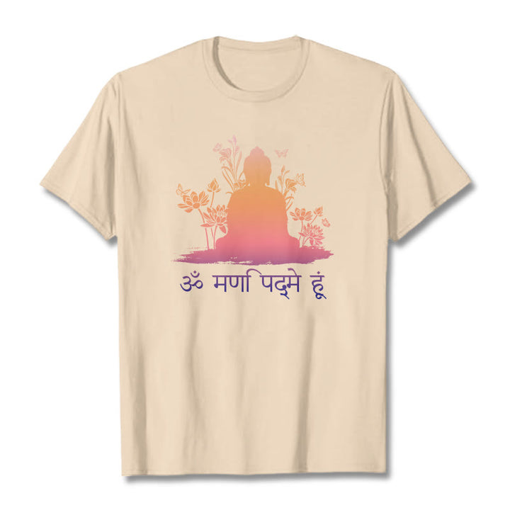 Buddha Stones Sanskrit OM NAMAH SHIVAYA Tee T-shirt - Bisque - 2XL - image 9