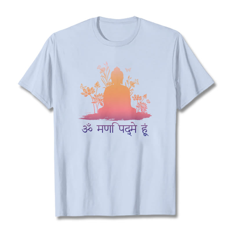 Buddha Stones Sanskrit OM NAMAH SHIVAYA Tee T-shirt - LightCyan - 2XL - image 19