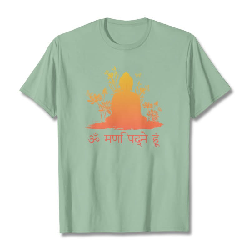 Buddha Stones Sanskrit OM NAMAH SHIVAYA Tee T-shirt - PaleGreen - 2XL - image 15