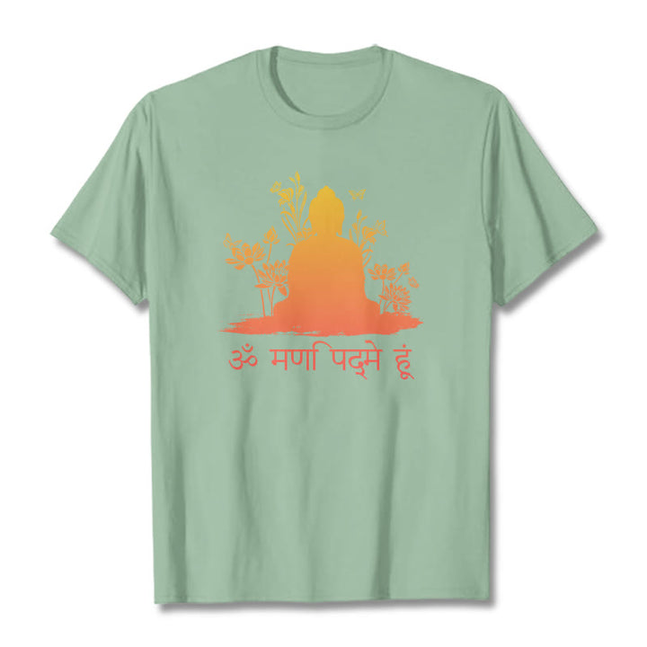 Buddha Stones Sanskrit OM NAMAH SHIVAYA Tee T-shirt - PaleGreen - 2XL - image 15