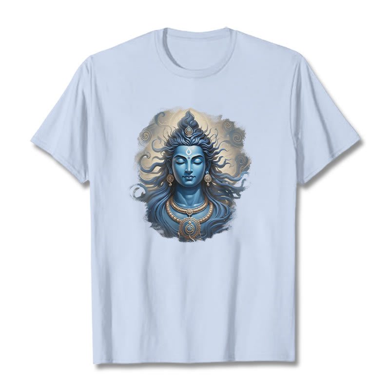 Buddha Stones OM NAMAH SHIVAYA Buddha Tee T-shirt - LightCyan - 2XL - image 1