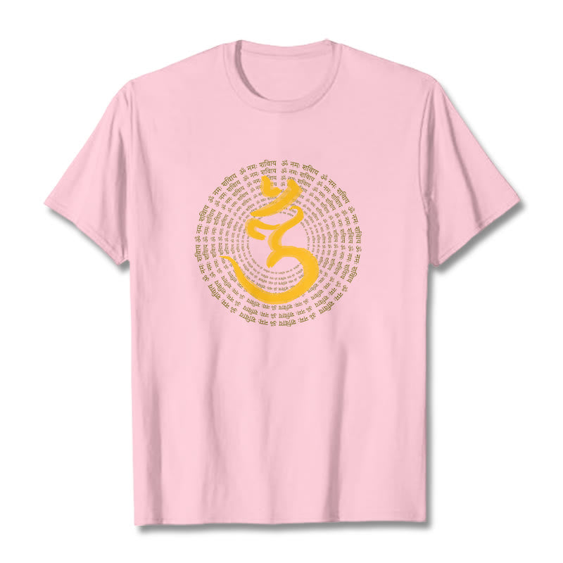 Buddha Stones 108 OM NAMAH SHIVAYA Mantra Sanskrit Tee T-shirt - LightPink - 2XL - image 11
