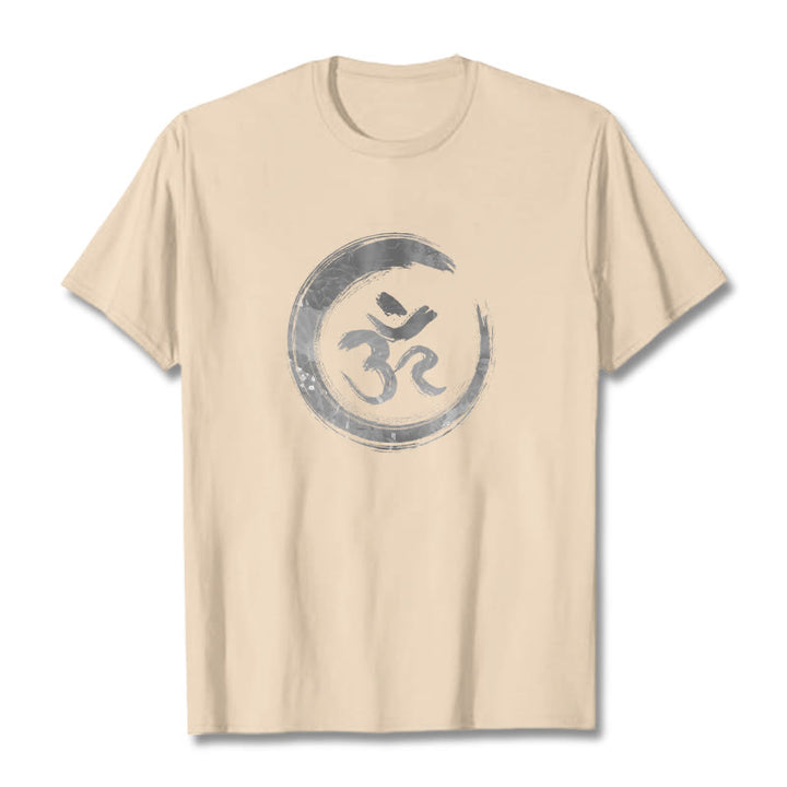 Buddha Stones OM Mantra Sanskrit Tee T-shirt - Bisque - 2XL - image 8