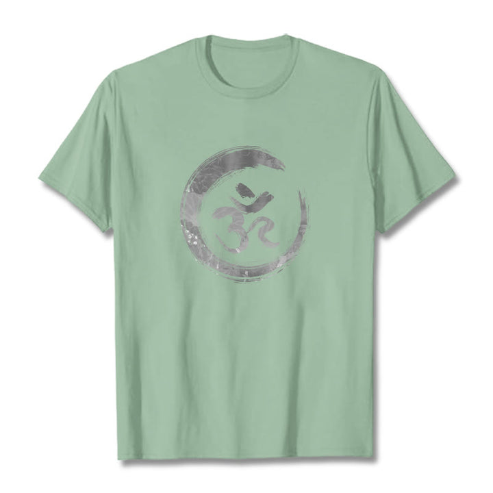 Buddha Stones OM Mantra Sanskrit Tee T-shirt - PaleGreen - 2XL - image 14