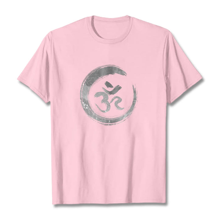 Buddha Stones OM Mantra Sanskrit Tee T-shirt - LightPink - 2XL - image 12