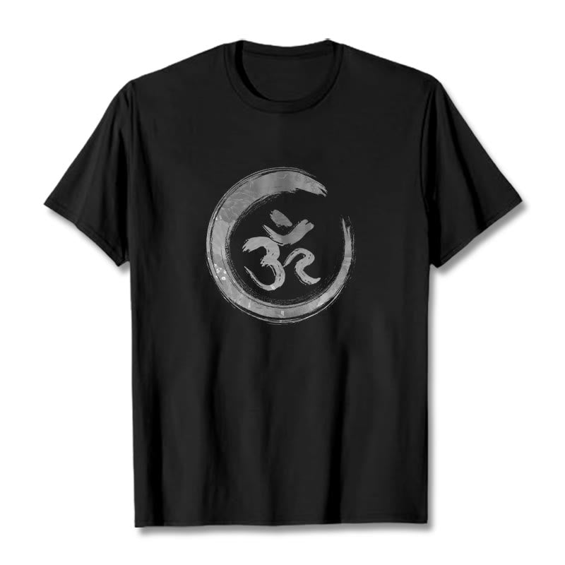 Buddha Stones OM Mantra Sanskrit Tee T-shirt - Black - 2XL - image 1