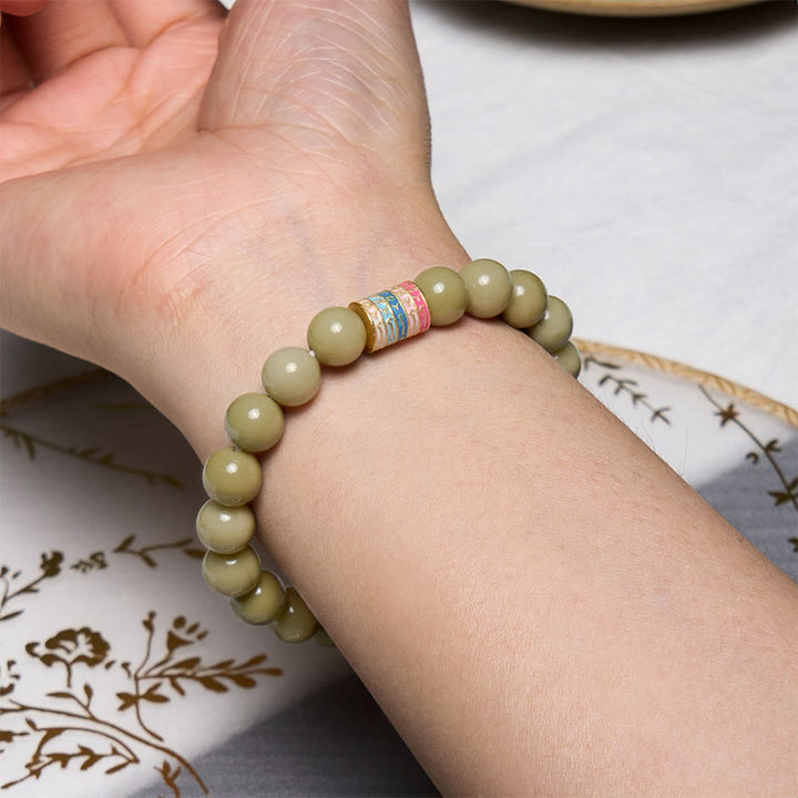 Buddha Stones Natural Alashan Agate Encourage Bracelet