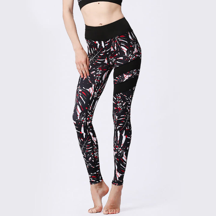 Buddha Stones Flower Petal Leaves Print Sports Exercise Fitness High Waist Leggings Women's Yoga Pants - image 27