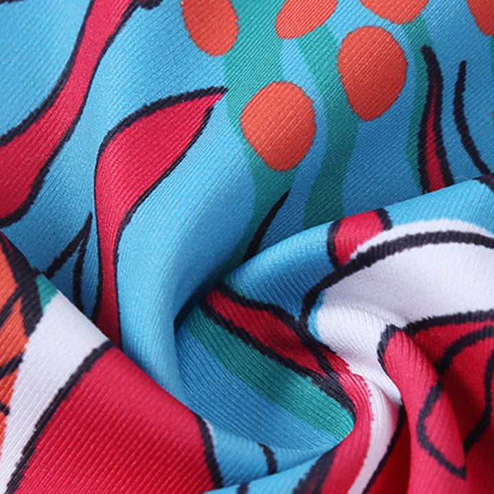 Buddha Stones Colorful Flower Petal Leaves Print Sports Exercise Fitness High Waist Leggings Women's Yoga Pants - image 22