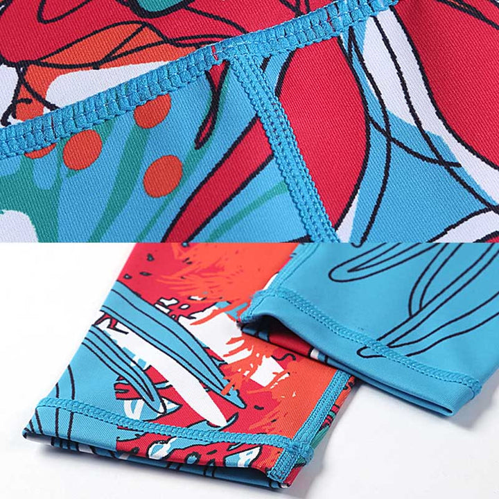 Buddha Stones Colorful Flower Petal Leaves Print Sports Exercise Fitness High Waist Leggings Women's Yoga Pants - image 23