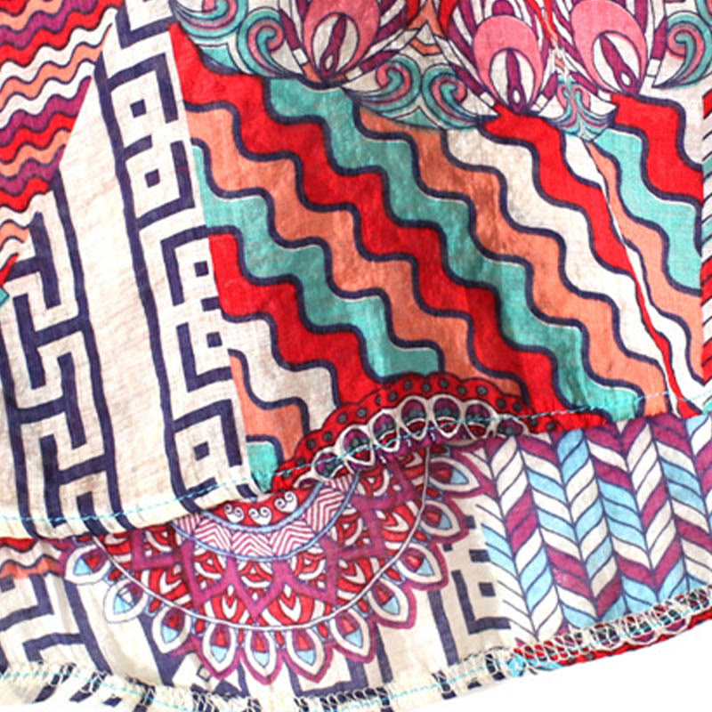 Buddha Stones Women's Mandala Geometry Half Button Shirt - image 5