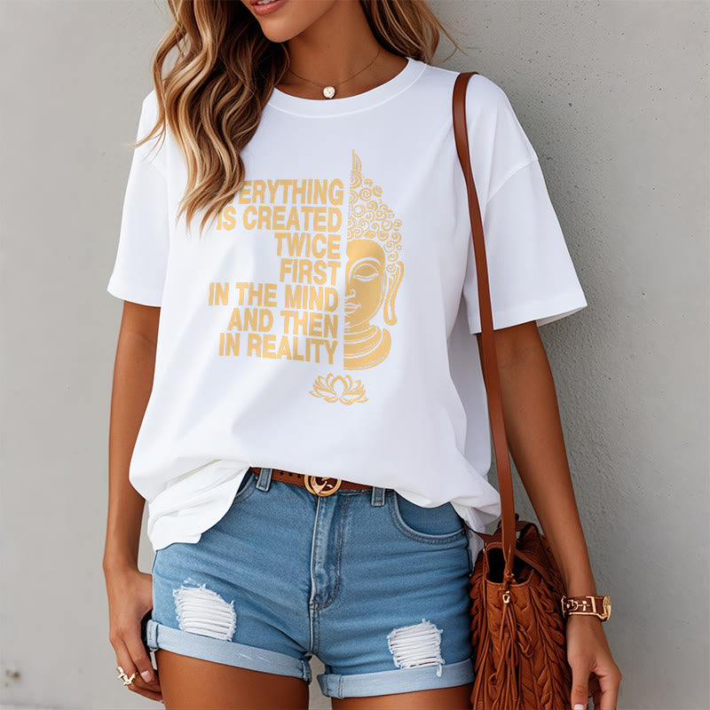 Buddha Stones Everything Is Created Twice Tee T-shirt - image 7