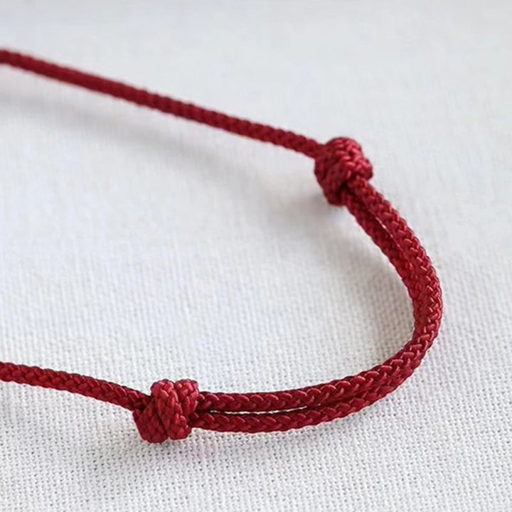 Buddha Stones Handmade 925 Sterling Silver Fu Character Safe And Well Luck Braided Bracelet - image 10