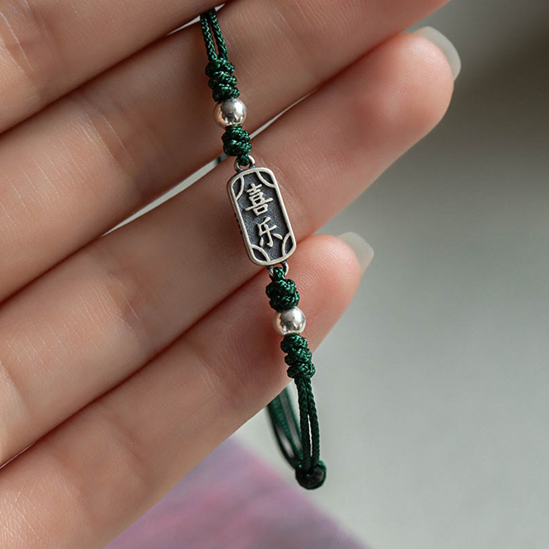 Buddha Stones Handmade 925 Sterling Silver Peace And Joy Safe Well Protection Braided Bracelet - image 27