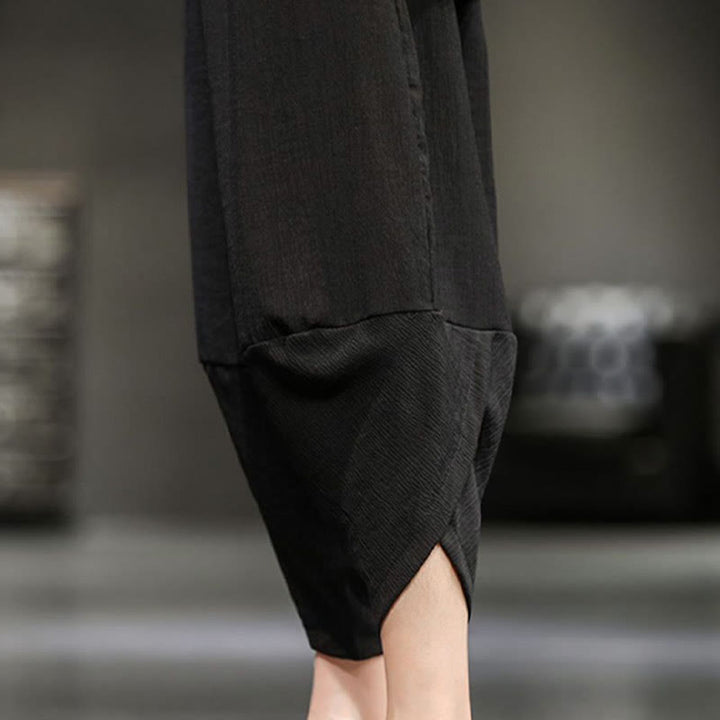 Buddha Stones Summer Solid Men's Cropped Pants With Pockets - image 34