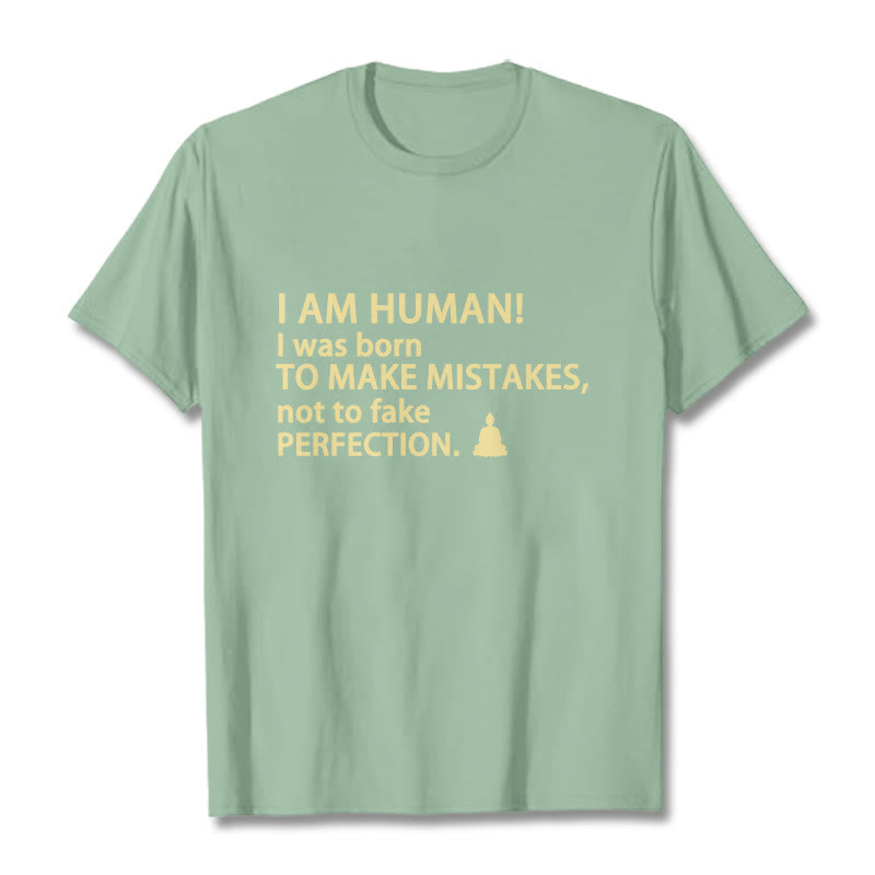 Buddha Stones I Am Human Tee T-shirt - Pale Green - 2XL - image 16