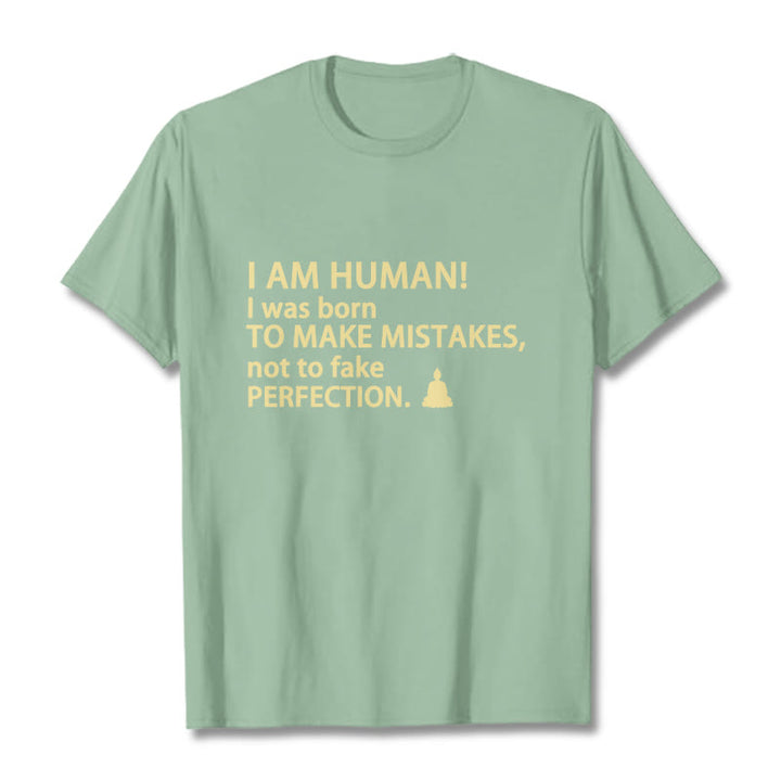 Buddha Stones I Am Human Tee T-shirt - Pale Green - 2XL - image 16