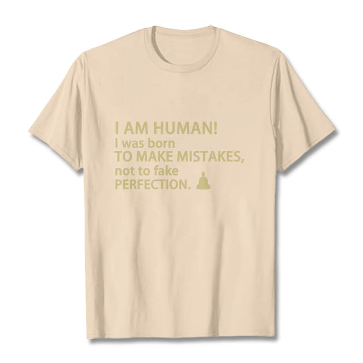 Buddha Stones I Am Human Tee T-shirt - Bisque - 2XL - image 14